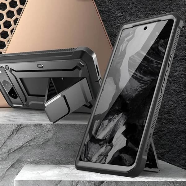 Helt fodral - SUPCASE - Unicorn Beetle Pro - Stötsäker - Stöd för stöd - Google Pixel 8a Black