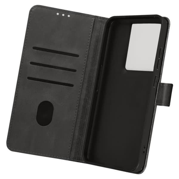 Fodral till Motorola Edge 50 Pro Handledsrem Flip Stand Plånbok Svart