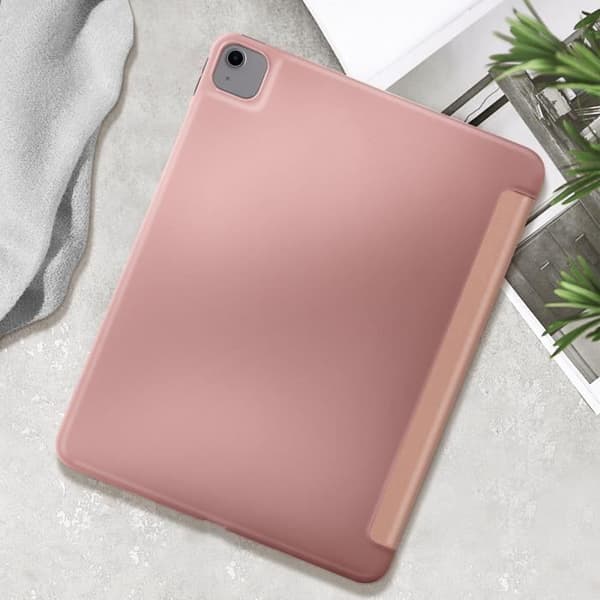 AVIZAR iPad Air 13 2024 Fodral - Vikbar flik Flerpositionsstöd - Rosa