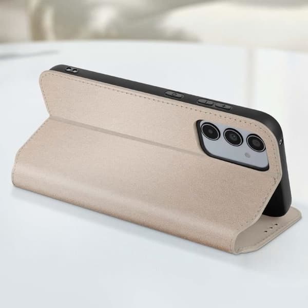 Étui AVIZAR för Samsung Galaxy A35 5G - Kortfodral och Videostöd - Gul