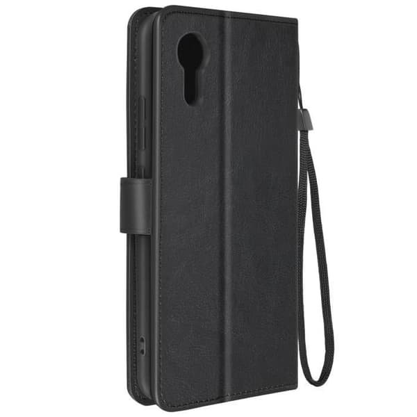Fodral till Samsung Galaxy Xcover 7 Vintage Design Flip Wallet Black