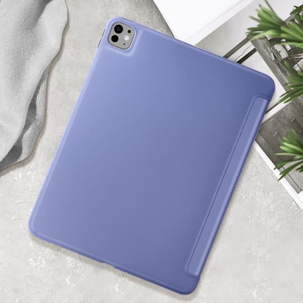 Fodral för iPad Pro 13 2024 - AVIZAR - Vikbart stöd för flera positioner - Lila - Syntet - Vuxen