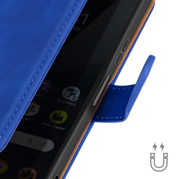 Etui för Sony Xperia 10 VI Fodral Plånbok Blå - AVIZAR - Semi-rigid - Syntetisk - Slät