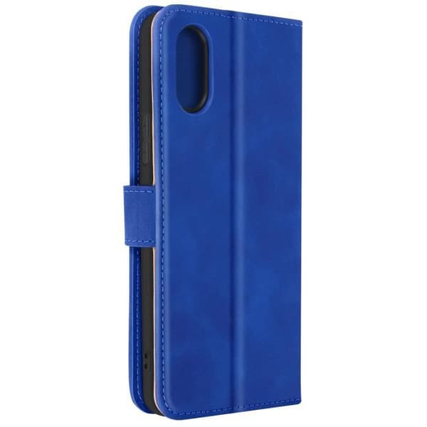 Etui för Sony Xperia 10 VI Fodral Plånbok Blå - AVIZAR - Semi-rigid - Syntetisk - Slät