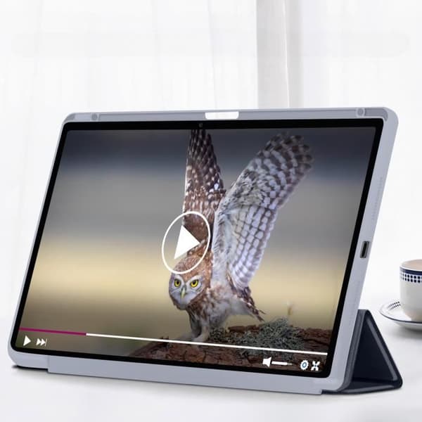 Fodral för iPad Pro 13 2024 - AVIZAR - Videostöd / Tangentbord - Midnattsblå