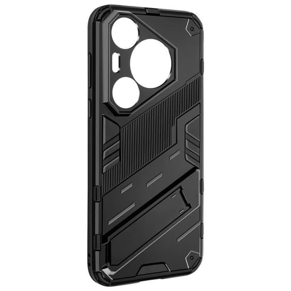 Fodral till Huawei Pura 70 Pro med stöd för stöd för stöd Svart - AVIZAR - Stel - Syntet - Blandat