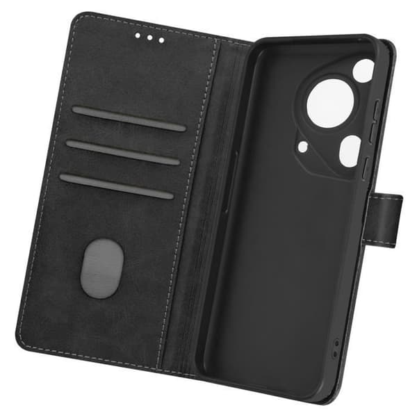 Fodral till Huawei Pura 70 Ultra Wrist Strap Flip Plånboksställ Svart