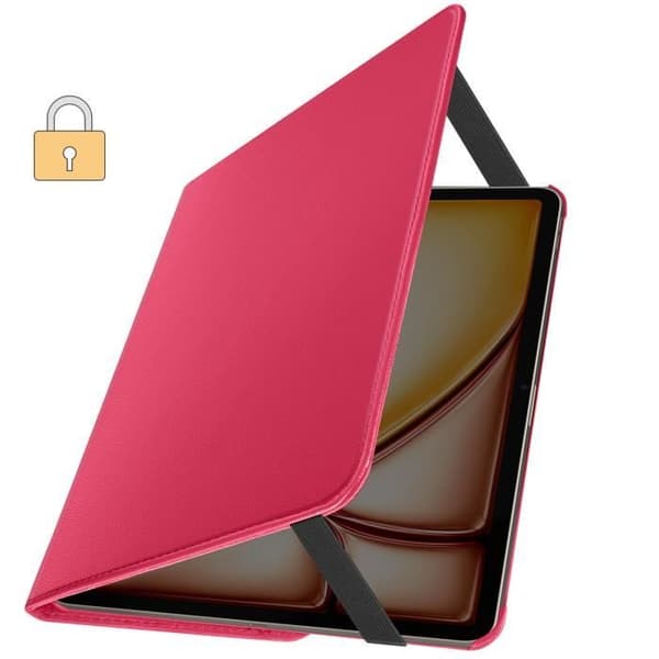 Flipfodral för iPad Air 13 2024 - AVIZAR - 360 Roterande Folio - Rosa - Syntet - Unisex
