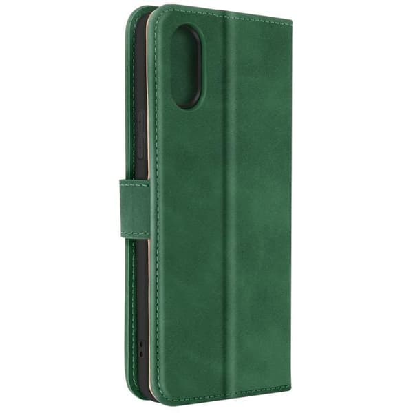 Etui för Sony Xperia 10 VI - AVIZAR - Fodral med klaff - Grön - Semi-styv - Kortfack