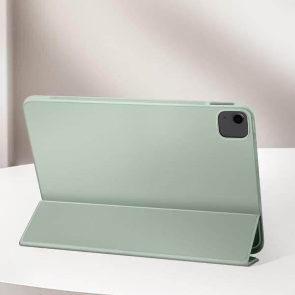 Fodral för iPad Air 13 2024 - AVIZAR - Vikbart flip-stöd i flera positioner - Grön