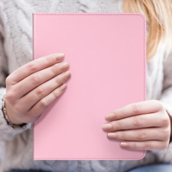 Flipfodral för iPad Air 13 2024 - AVIZAR - 360 Roterande Folio - Rosa - Stativhållare