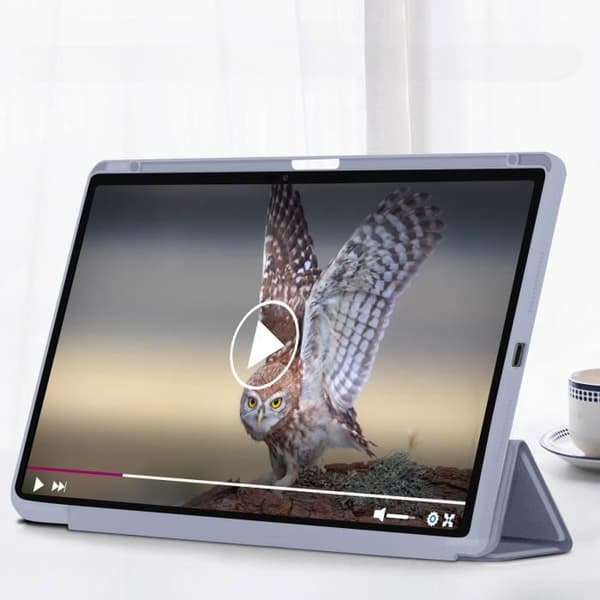 Skal till iPad Pro 13 2024 - AVIZAR - Videostöd / Tangentbord - Lavendelgrå