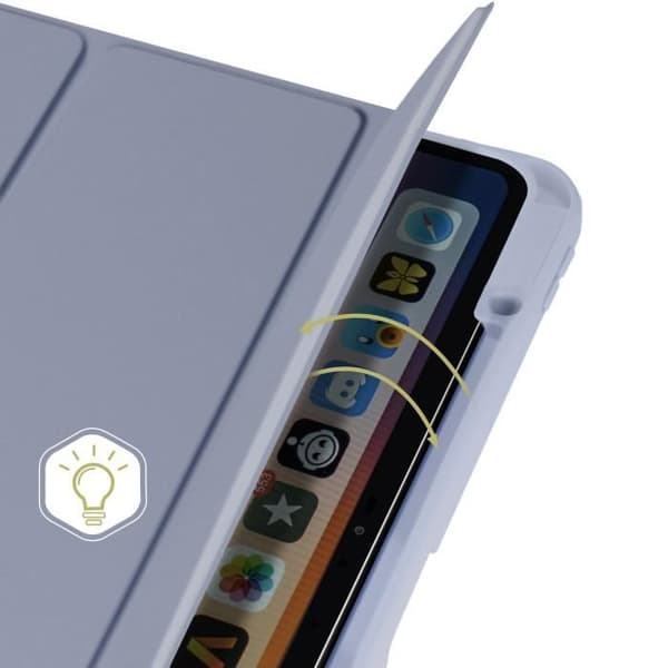 Skal till iPad Pro 13 2024 - AVIZAR - Videostöd / Tangentbord - Lavendelgrå