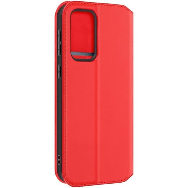 Etui för Samsung Galaxy A35 5G - AVIZAR - Korthållare och Videostöd - Röd
