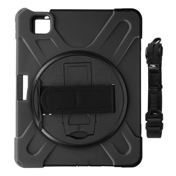 AVIZAR Stötsäker iPad Air 11 2024 Fodral - Handtagsstödsrem Svart