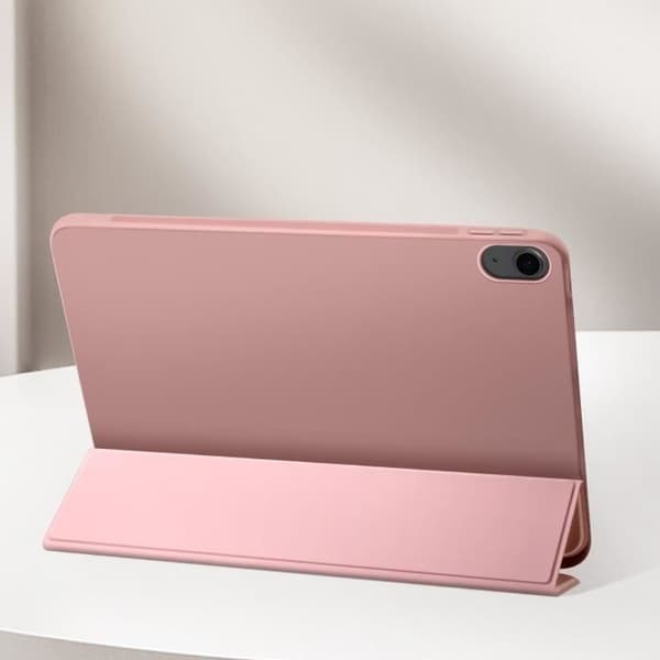 Fodral för iPad Air 11 2024 - AVIZAR - Vikbart flip-stöd i flera positioner - Rosa - Syntet