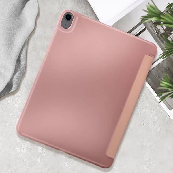 Fodral för iPad Air 11 2024 - AVIZAR - Vikbart flip-stöd i flera positioner - Rosa - Syntet