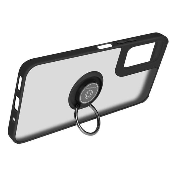 Fodral till Motorola Moto G34 - AVIZAR - Metal Ring Video Support - Svart