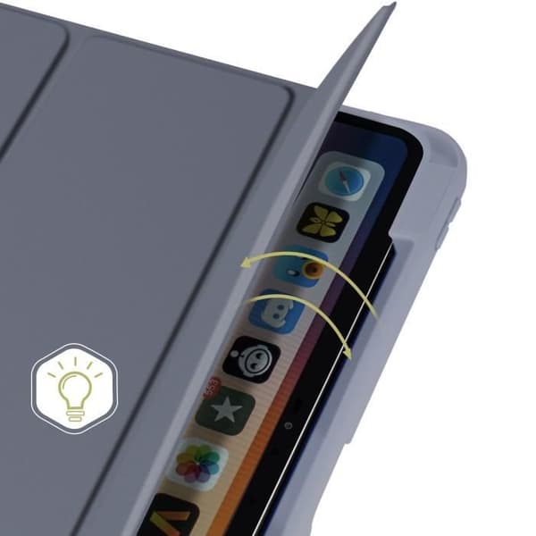 Skal för iPad Pro 11 2024 Video Support / Tangentbord Sleep Lavender Grey