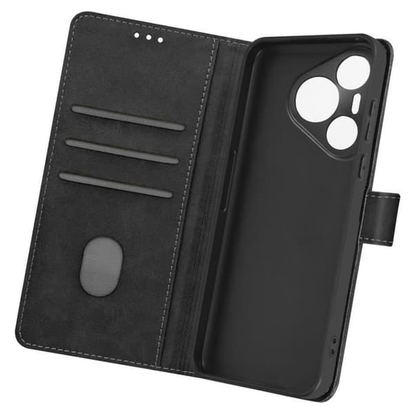Fodral för Huawei Pura 70 Pro Handledsrem Plånbok Video Support Svart