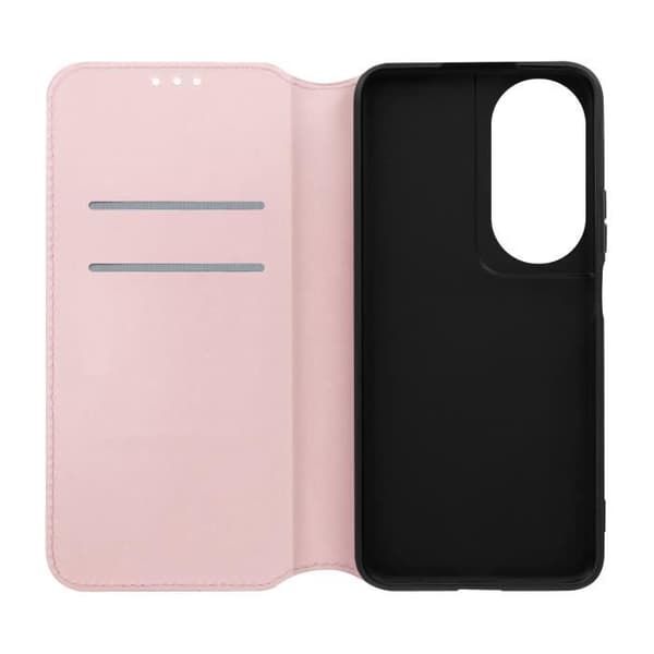 Fodral för Honor 90 Smart Flip-korthållare och videostöd Rosa Champagne