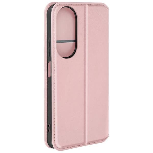 Fodral för Honor 90 Smart Flip-korthållare och videostöd Rosa Champagne