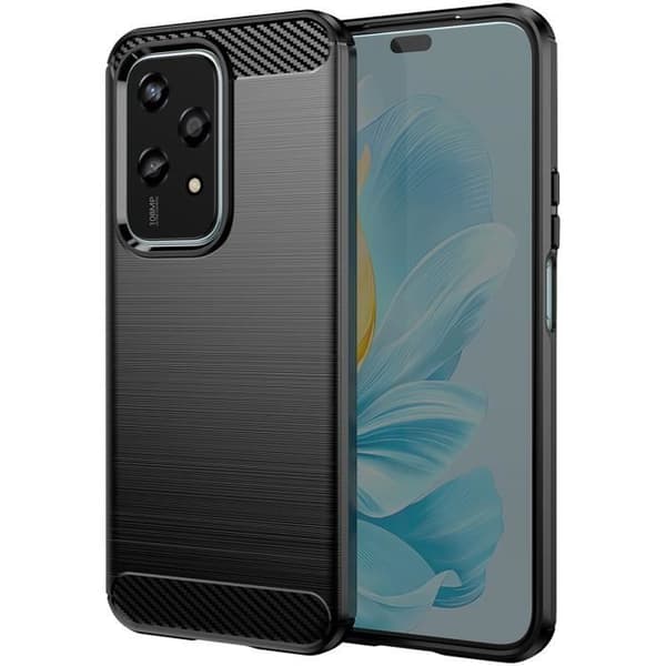 Fodral för Honor 200 Lite - AVIZAR - Kol och borstad effekt - Mjuka ytskikt