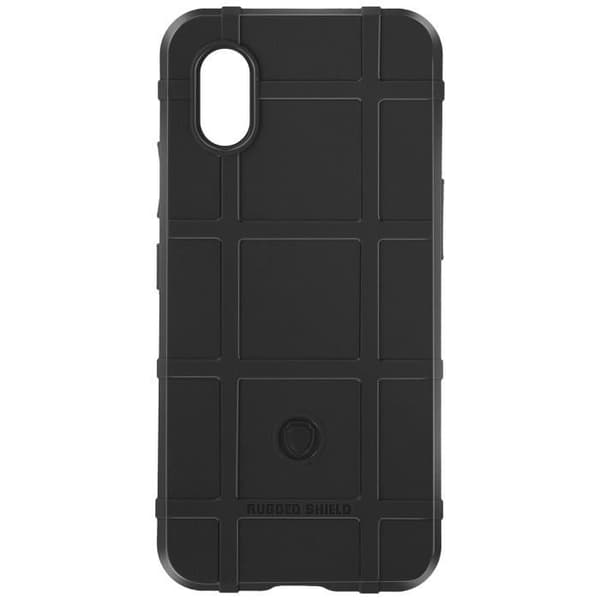 Fodral till Samsung Galaxy Xcover 7 - AVIZAR - Robust sköld - Svart präglat mönster - Stötsäker