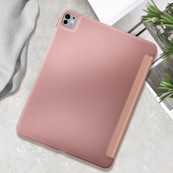 Fodral för iPad Pro 13 2024 - AVIZAR - Vikbart flip-stöd i flera positioner - Rosa