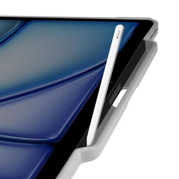 Fodral för iPad Air 13 2024 - Supcase - Fullständigt skydd med flik - Vit / Rosa