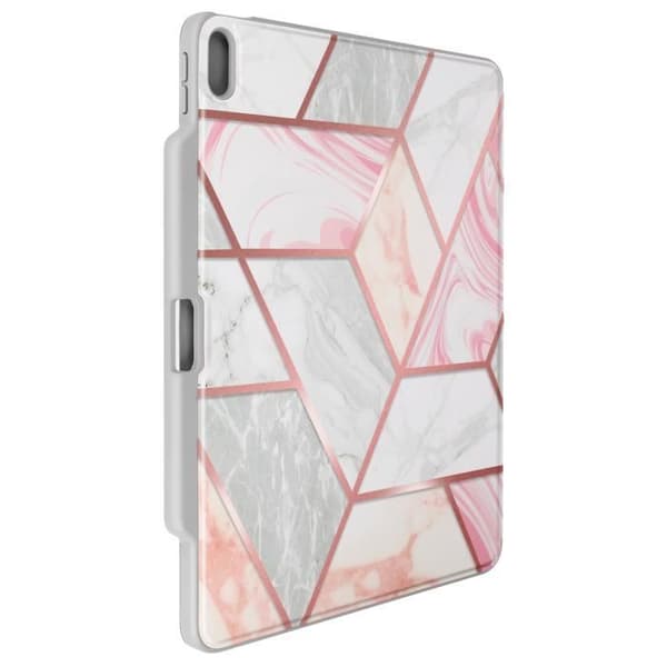 Fodral för iPad Air 13 2024 - Supcase - Fullständigt skydd med flik - Vit / Rosa