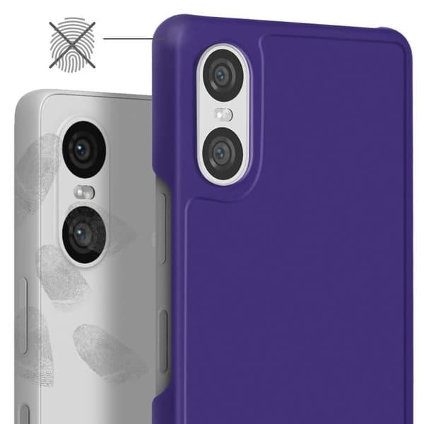 Fodral - AVIZAR - Sony Xperia 10 VI - Polykarbonat - Anti-fingeravtryck - Mörklila