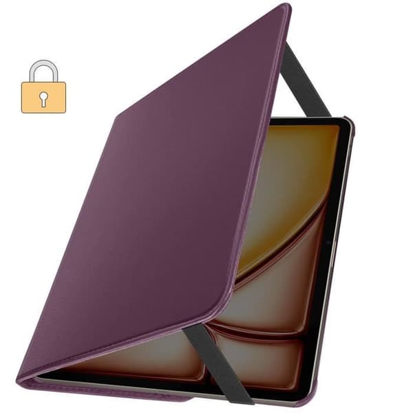 Flipfodral för iPad Air 13 2024 Folio Rotating 360 Stand Stand Lila