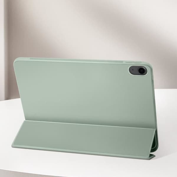 Fodral för iPad Air 11 2024 - AVIZAR - Vikbart stöd för flera positioner - Grön - Syntet - Vuxen