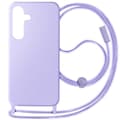 Miniatyrbild 1 av 4: Coque - AVIZAR - Samsung Galaxy S24 - Ljus Lila - Semi-Hård - Justerbar Nylon Snodd