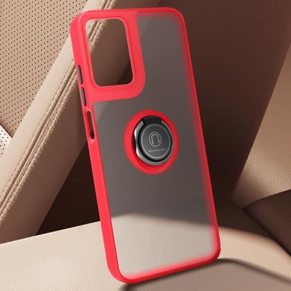 Smartphonefodral - AVIZAR - Motorola Moto G24 - Stötsäkert fodral - Metallring - Videostöd