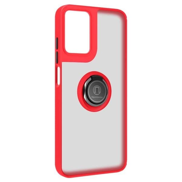 Smartphonefodral - AVIZAR - Motorola Moto G24 - Stötsäkert fodral - Metallring - Videostöd