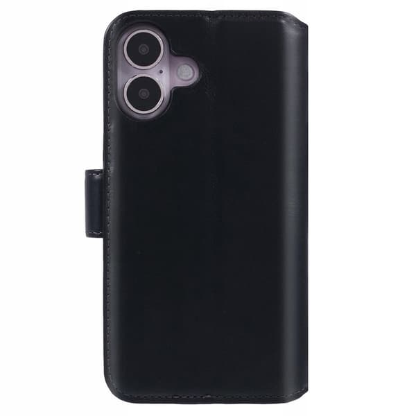 Nordic Covers iPhone 16 Etui Essential Leather Raven Black