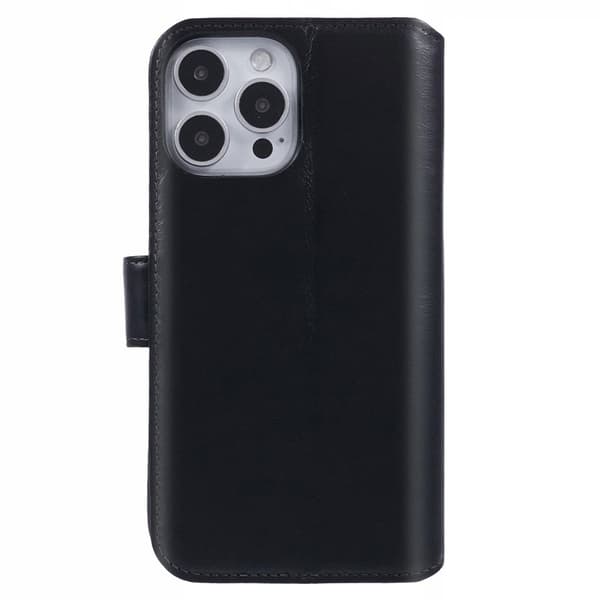 Nordic Covers iPhone 16 Pro Etui Essential Leather Raven Black