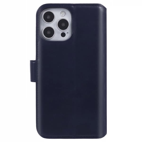Nordic Covers iPhone 16 Pro Kotelo Essential Leather Heron Blue