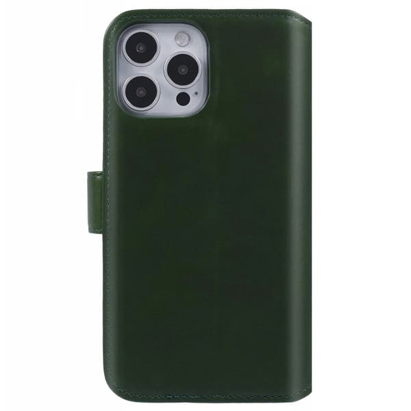 Nordic Covers iPhone 16 Pro Fodral Essential Leather Juniper Green