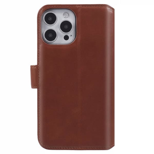 Nordic Covers iPhone 16 Pro Max Fodral Essential Leather Maple Brown