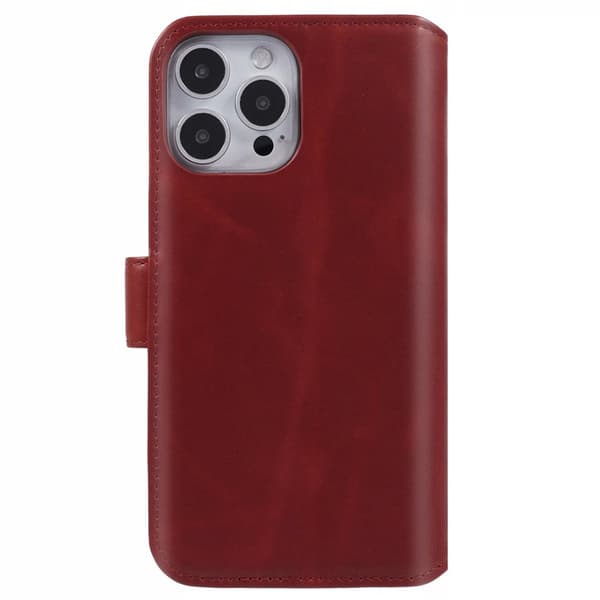 Nordic Covers iPhone 16 Pro Max Kotelo Essential Leather Poppy Red
