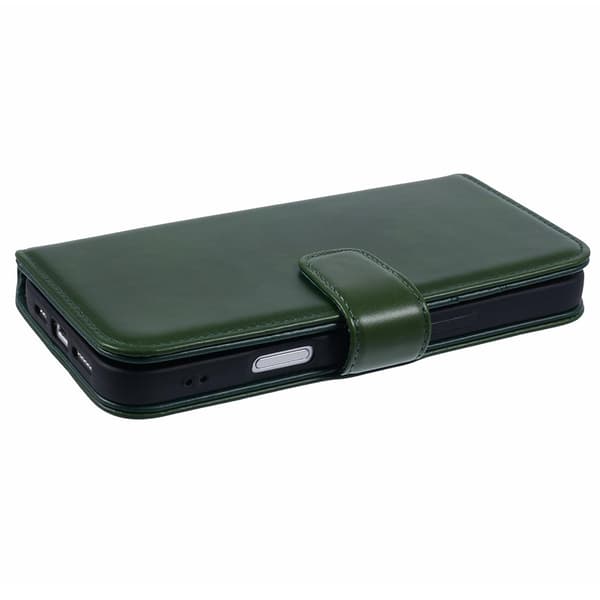 Nordic Covers iPhone 16 Pro Max Etui Essential Leather Juniper Green