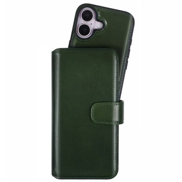 Nordic Covers iPhone 16 Kotelo MagLeather Juniper Green