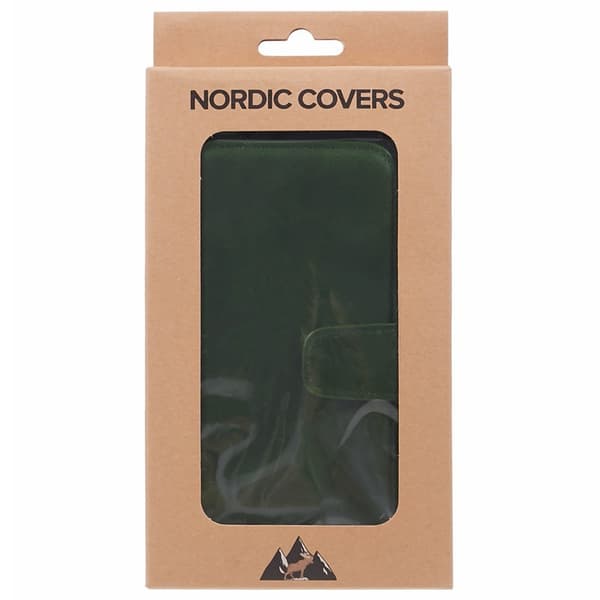 Nordic Covers iPhone 16 Pro Kotelo MagLeather Juniper Green
