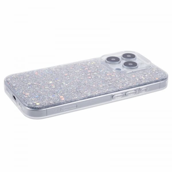 Nordic Covers iPhone 16 Pro Max Deksel Sparkle Series Stardust Silver