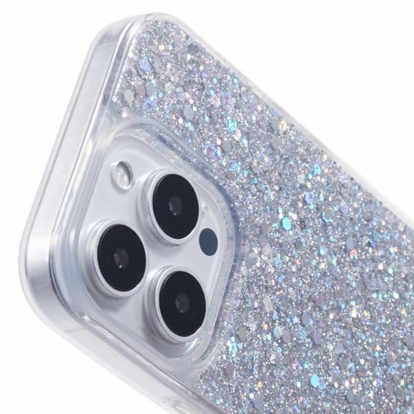 Nordic Covers iPhone 16 Pro Max Deksel Sparkle Series Stardust Silver
