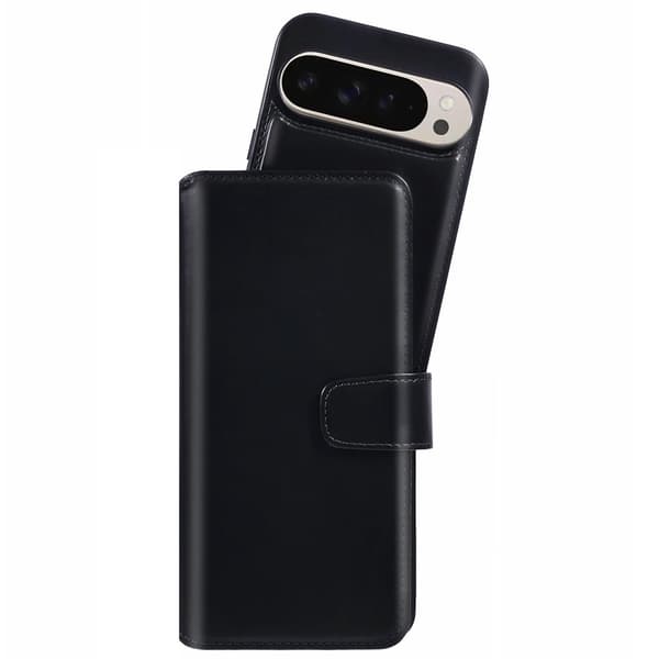 Nordic Covers Google Pixel 9/Pixel 9 Pro Kotelo MagLeather Raven Black
