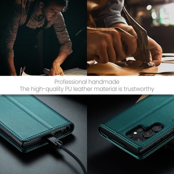 CaseMe Skin Pro Cover Samsung S23 Ultra - Grøn